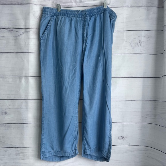 St. John's Bay Pants - St. John’s Bay Wide Leg Baggy Lightweight Blue Pants - SZ: 0X